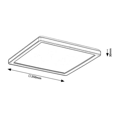 Rabalux - LED Dimmable φωτιστικό οροφής LED/15W/230V Wi-Fi Tuya 2700-6500K IP44 + τηλεχειριστήριο