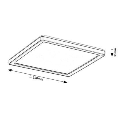 Rabalux - LED Dimmable φωτιστικό οροφής LED/15W/230V Wi-Fi Tuya 2700-6500K IP44 + τηλεχειριστήριο