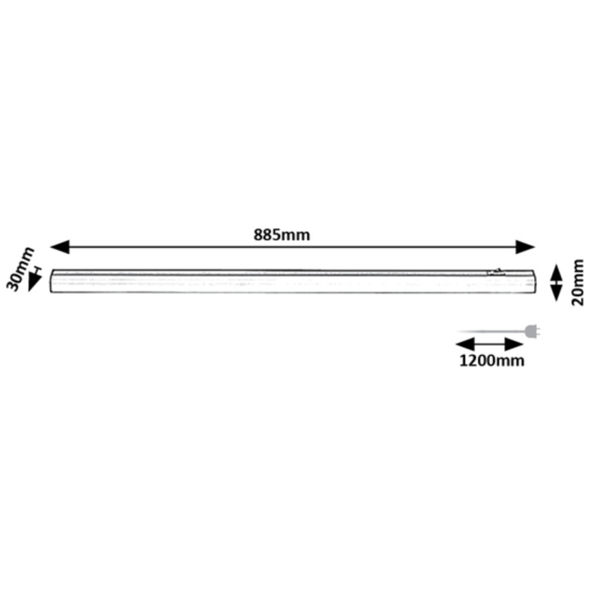 Rabalux - Φωτιστικό σποτ LED πάγκου κουζίνας LED/13W/230V 4000K 88 cm