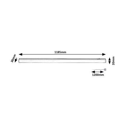 Rabalux -LED Σποτ πάγκου κουζίνας LED/18W/230V 4000K 118 cm