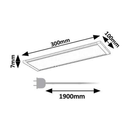 Rabalux - Φωτιστικό πάγκου κουζίνας LED με αισθητήρα LED/6W/230V