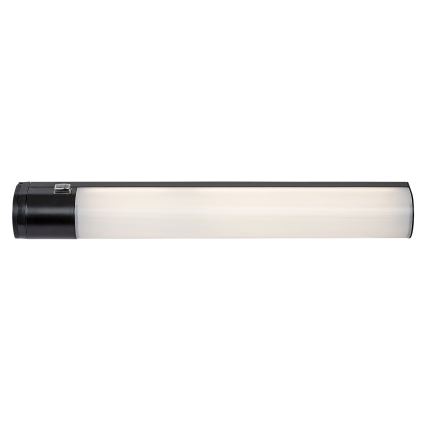 Rabalux - LED φωτιστικό κάτω ντουλάπι με πρίζα LED/17W/230V 4000K IP44 μαύρο 57 εκ.