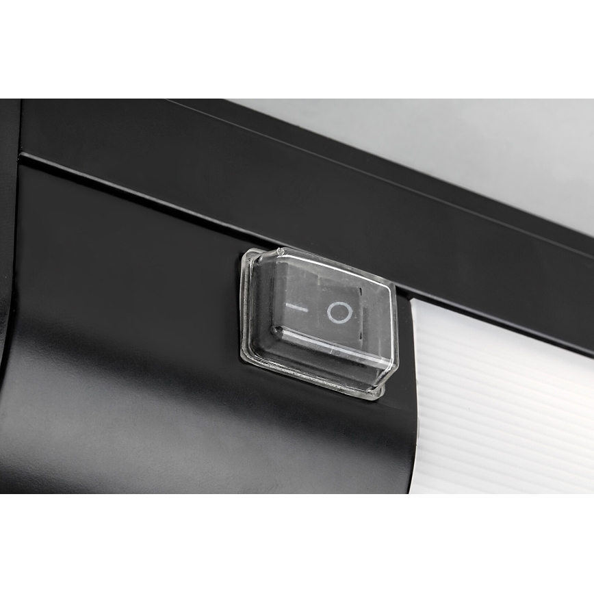 Rabalux - LED φωτιστικό κάτω ντουλάπι με πρίζα LED/17W/230V 4000K IP44 μαύρο 57 εκ.
