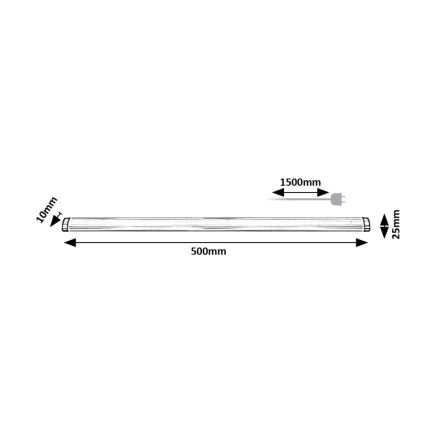 Rabalux - LED Dimmable φωτιστικό πάγκου κουζίνας LED/5W/230V 4000K 50 cm