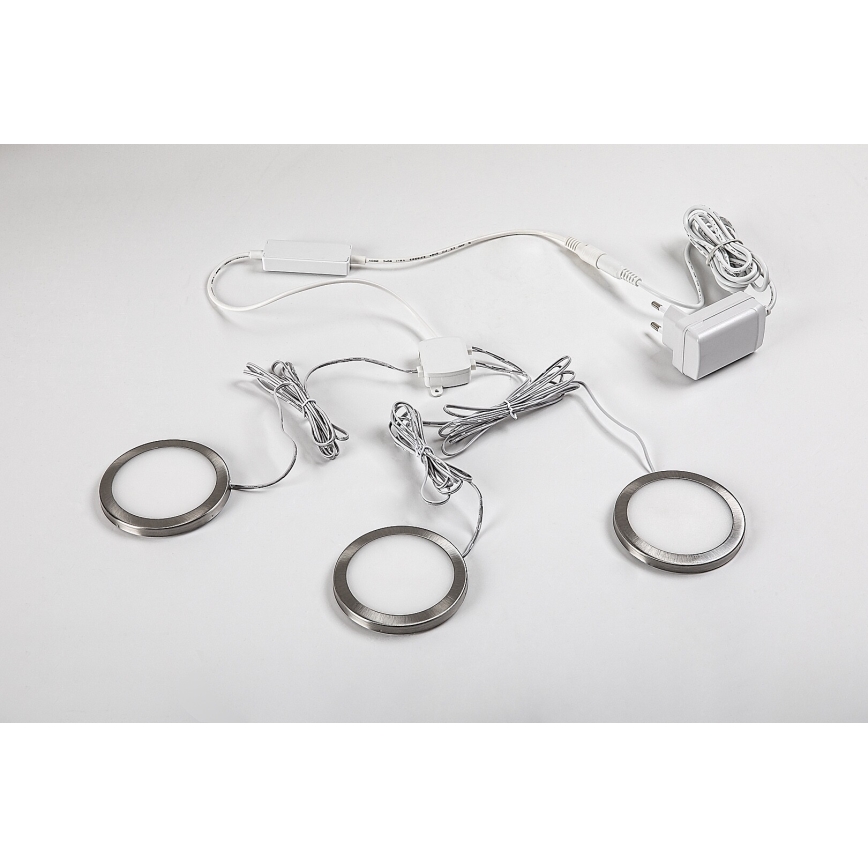 Rabalux 78043 - ΣΕΤ 3x LED Dimmable φωτιστικό γραφείου SOCAVI 3xLED/1W/230V 4000K