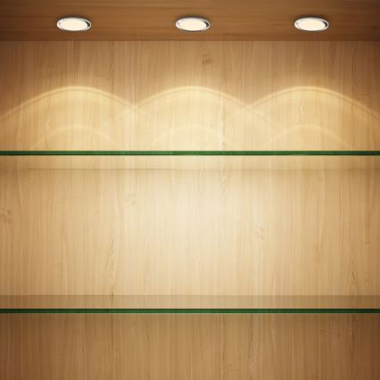 Rabalux - Σετ 3x LED ρυθμιζόμενα φωτιστικά για ντουλάπια LED/1W/230V 4000K