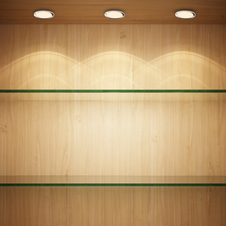 Rabalux - Σετ 3x LED ρυθμιζόμενα φωτιστικά για ντουλάπια LED/1W/230V 4000K