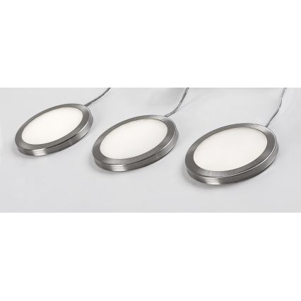 Rabalux 78043 - ΣΕΤ 3x LED Dimmable φωτιστικό γραφείου SOCAVI 3xLED/1W/230V 4000K