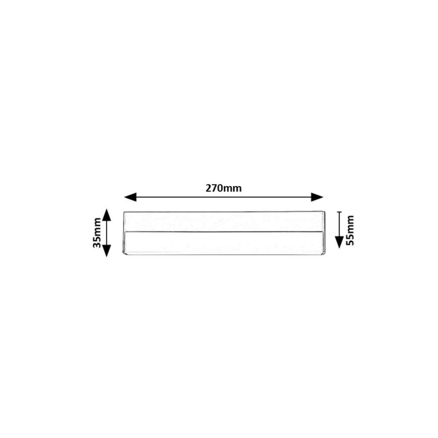 Rabalux - Φωτιστικό πάγκου κουζίνας LED/7W/230V 4000K μαύρο