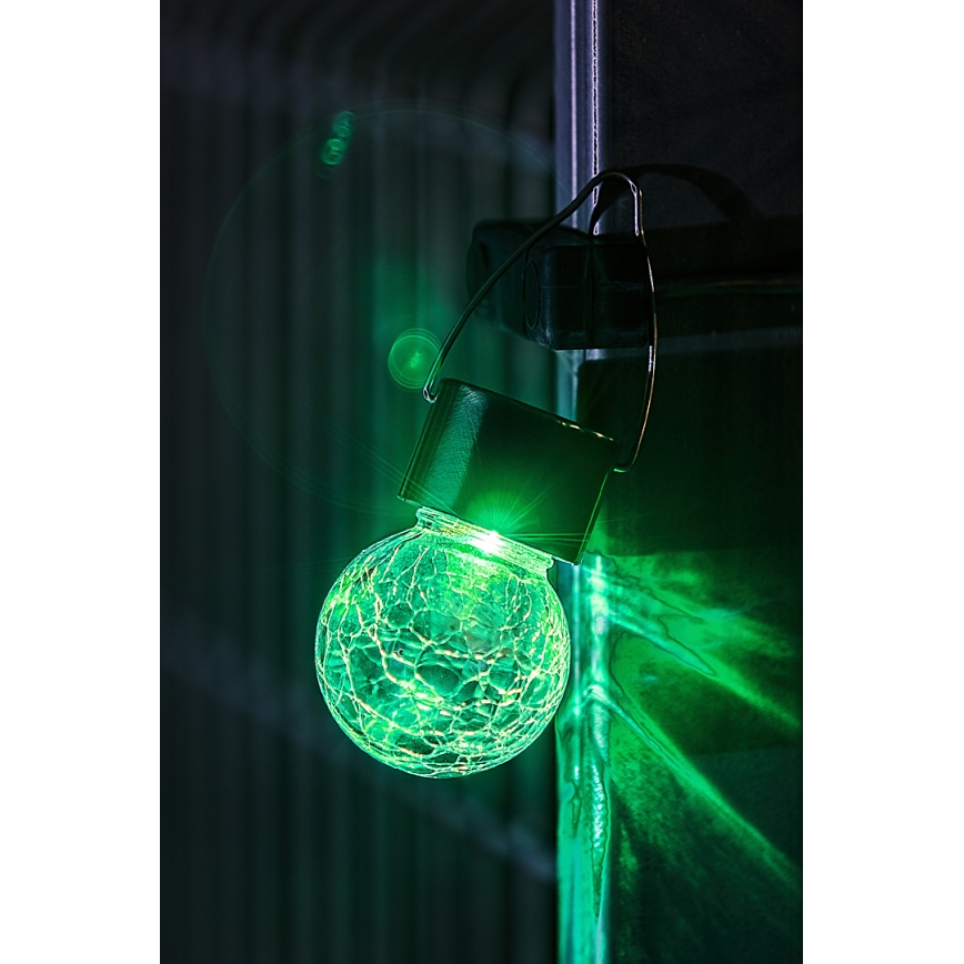 Rabalux - Εξωτερικό ηλιακό φωτιστικό LED RGB με διακόπτη LED/0,06W 60 mAh IP44