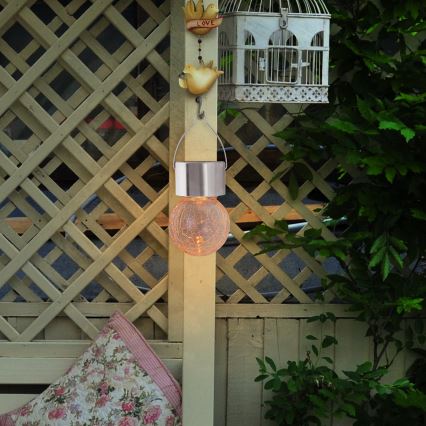 Rabalux - Εξωτερικό ηλιακό φωτιστικό LED RGB με διακόπτη LED/0,06W 60 mAh IP44