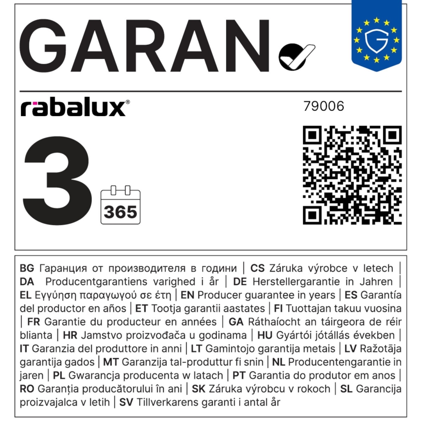 Rabalux - Λαμπτήρας LED T45 E27/4W/230V 4000K