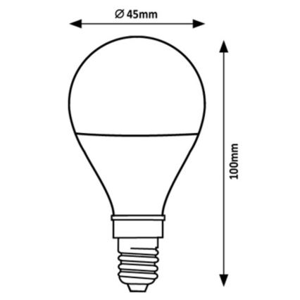 Rabalux - Λαμπτήρας LED G45 E14/2W/230V 3000K Energy class A