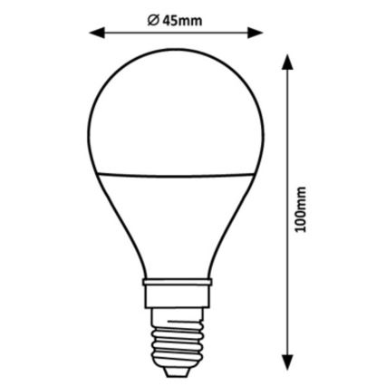 Rabalux - Λαμπτήρας LED G45 E14/2W/230V 4000K Energy class A