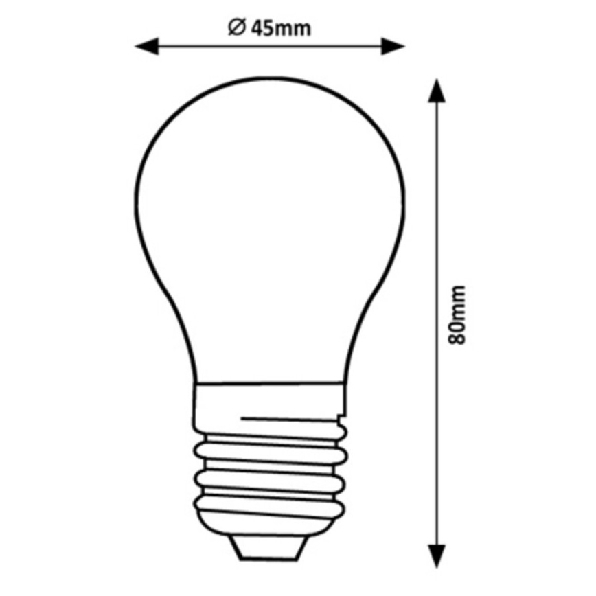 Rabalux - Λαμπτήρας LED G45 E27/2W/230V 3000K Energy class A