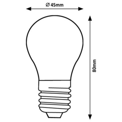 Rabalux - Λαμπτήρας LED G45 E27/2W/230V 4000K Energy class A