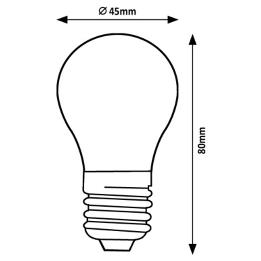 Rabalux - Λαμπτήρας LED G45 E27/2W/230V 4000K Energy class A