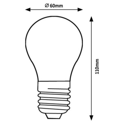 Rabalux - Λαμπτήρας LED A60 E27/4W/230V 3000K Energy class A