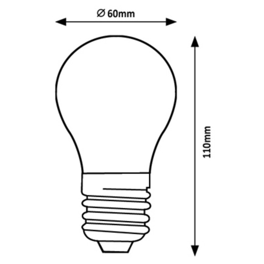 Rabalux - Λαμπτήρας LED A60 E27/4W/230V 4000K Energy class A