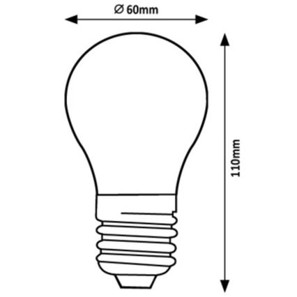 Rabalux - Λαμπτήρας LED A60 E27/7W/230V 3000K Energy class A