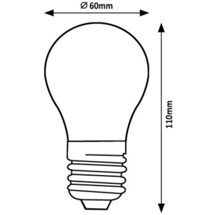 Rabalux - Λαμπτήρας LED A60 E27/7W/230V 4000K Energy class A