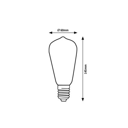 Rabalux - Λαμπτήρας LED ST64 E27/4W/230V 4000K