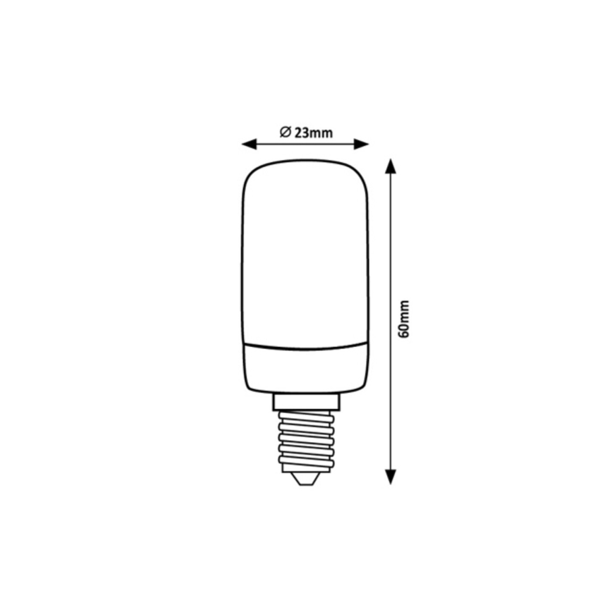 Rabalux - Λαμπτήρας LED T20 E14/2W/230V 2700K