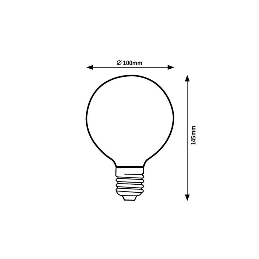 Rabalux - Λαμπτήρας LED G95 E27/4W/230V 1800K