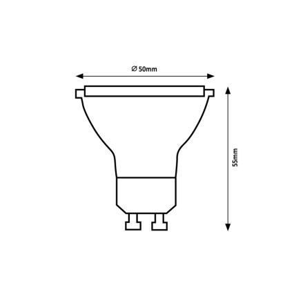 Rabalux - Λαμπτήρας LED GU10/5W/230V 4000K Ενεργειακή κλάση A
