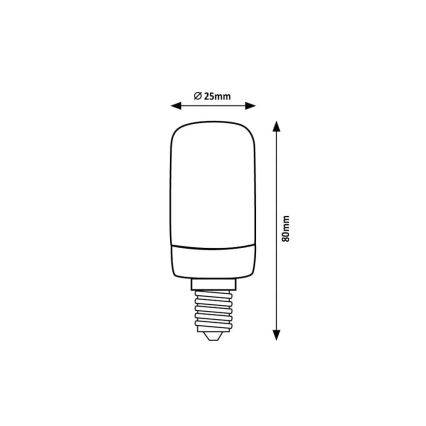 Rabalux - Λαμπτήρας LED T25 E14/4W/230V 3000K