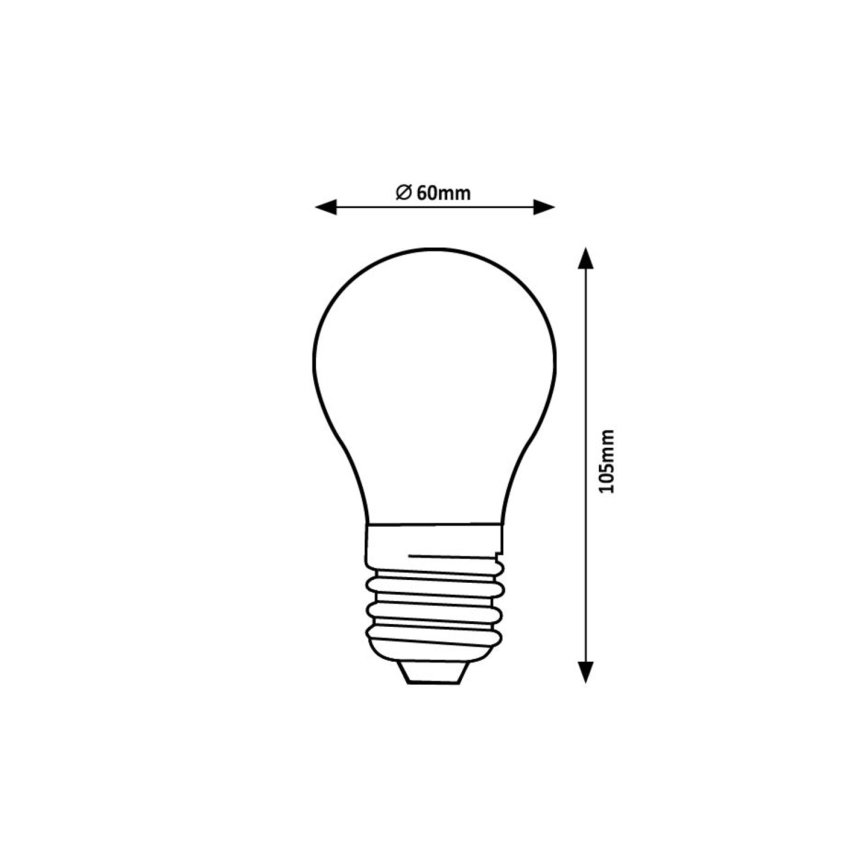 Rabalux - Λαμπτήρας LED FILAMENT A60 E27/7W/230V 3000K Energy class A
