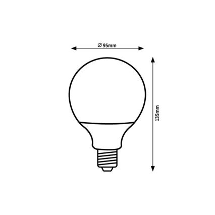 Rabalux 79174 - Λαμπτήρας LED SMD G95/15W/230V 4000K