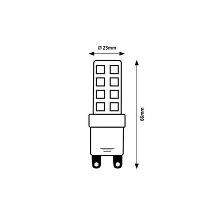 Rabalux - LED λάμπα SMD G9/9W/230V 4000K