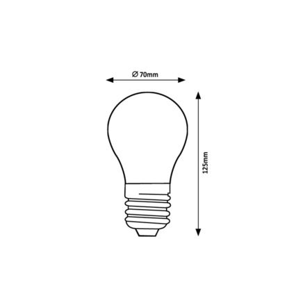 Rabalux - Λαμπτήρας LED FILAMENT A70 E27/18W/230V 4000K