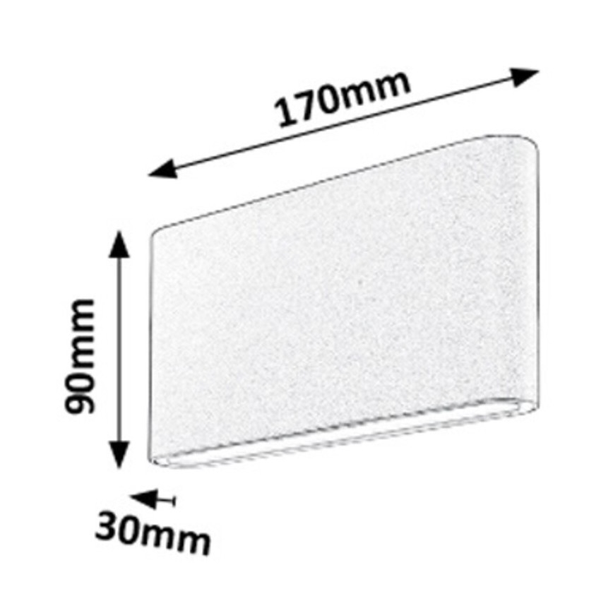 Rabalux - Φως τοίχου εξωτερικού χώρου LED 2xLED/6W/230V IP54 3000K