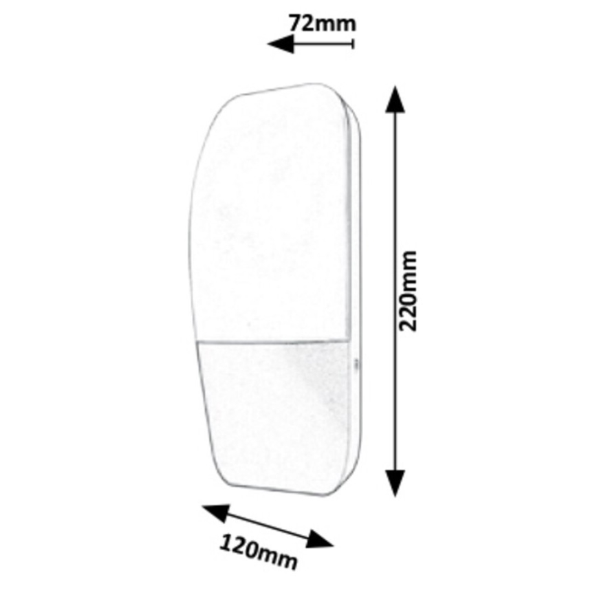 Rabalux - Φως τοίχου εξωτερικού χώρου LED LED/10W/230V IP65 800lm 4000K