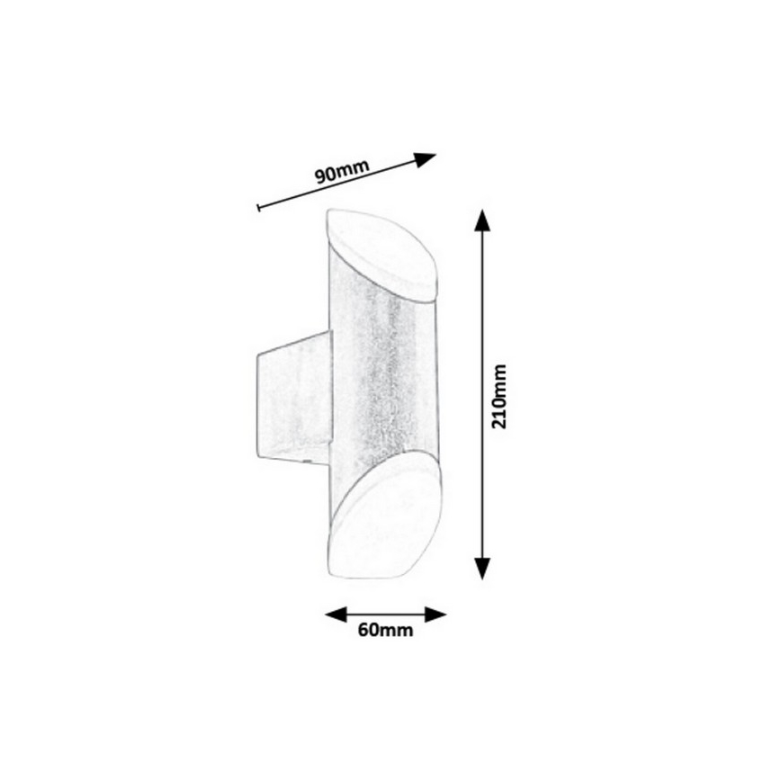 Rabalux - Φως τοίχου εξωτερικού χώρου LED LED/6W/230V 270lm 3000K IP44