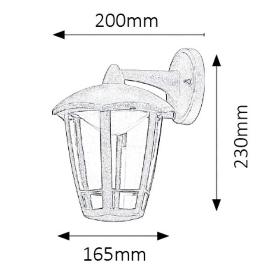 Rabalux - Φως τοίχου εξωτερικού χώρου LED LED/8W/230V IP44