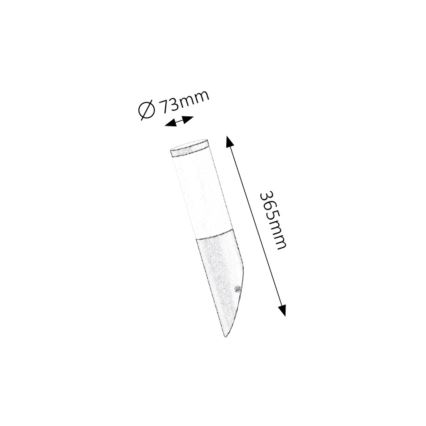 Rabalux - Φως τοίχου εξωτερικού χώρου 1xE27/25W/230V IP44