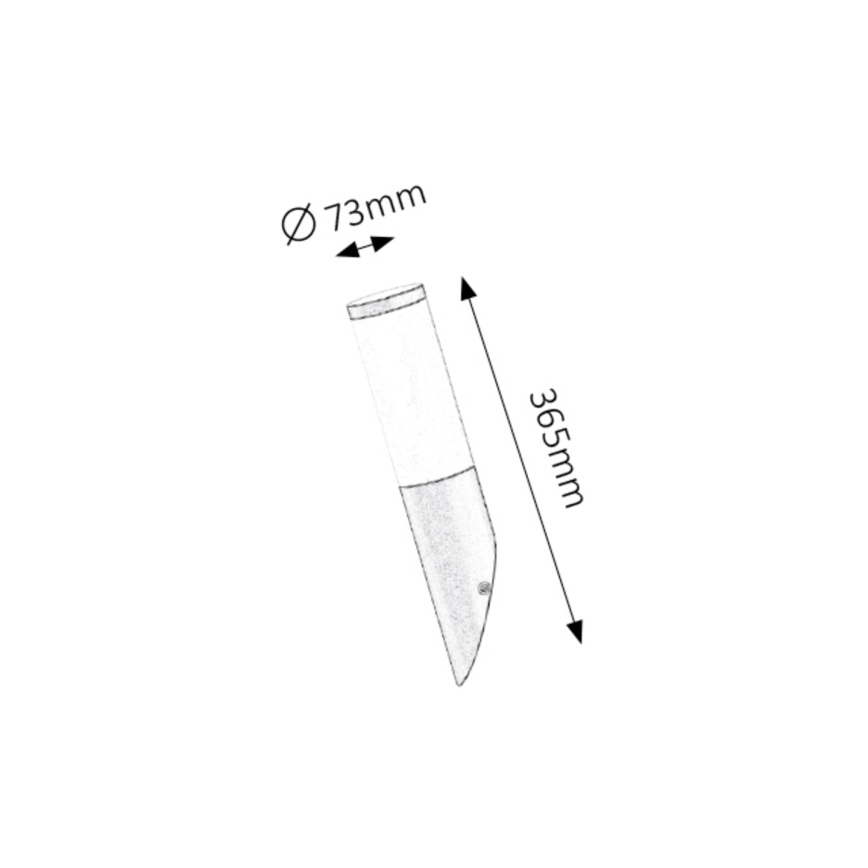 Rabalux - Φως τοίχου εξωτερικού χώρου 1xE27/25W/230V IP44
