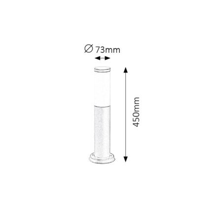 Rabalux - Λάμπα εξωτερικού χώρου 1xE27/25W/230V IP44