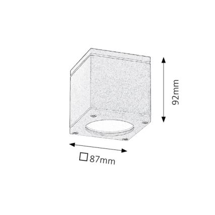 Rabalux - Φως οροφής εξωτερικού χώρου 1xGU10/35W/230V IP54