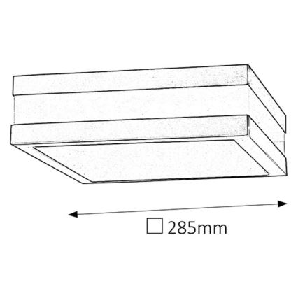 Rabalux - Φως τοίχου εξωτερικού χώρου 2xE27/11W/230V IP44