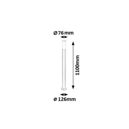Rabalux - Λάμπα εξωτερικού χώρου 1xE27/25W IP44 110 cm