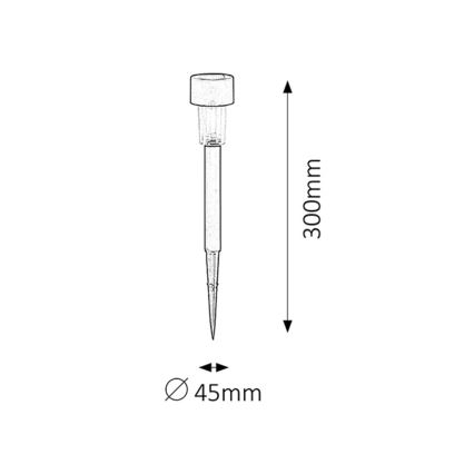 Rabalux - Ηλιακό φωτιστικό LED/0,1W/1,2V IP44