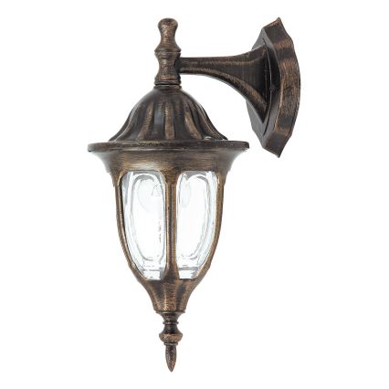 Rabalux - Εξωτερικό επιτοίχιο φωτιστικό 1xE27/60W/230V IP43 χρυσό/πατίνα/μαύρο