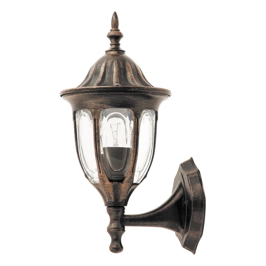 Rabalux - Εξωτερικό επιτοίχιο φωτιστικό 1xE27/60W/230V IP43 χρυσό/πατίνα/μαύρο