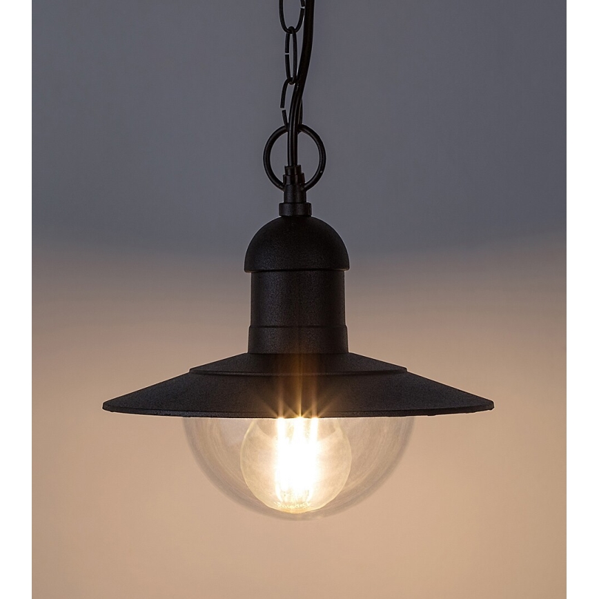 Rabalux - Κρεμαστό φως εξωτερικού χώρου 1xE27/60W μαύρο IP44