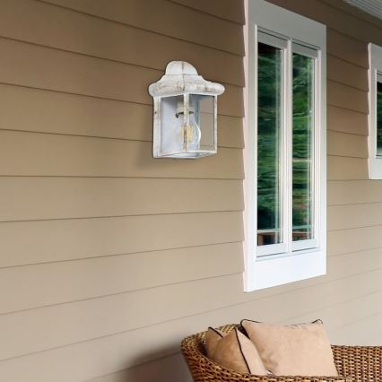 Rabalux - Φως τοίχου εξωτερικού χώρου 1xE27/60W/230V IP43 λευκό