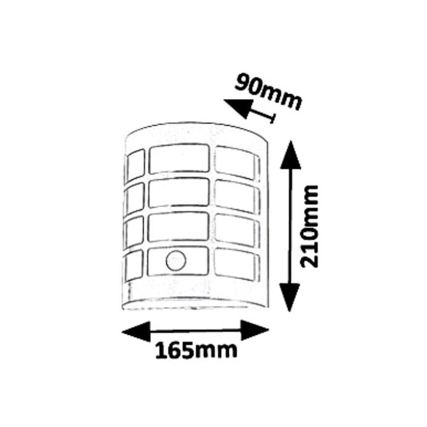 Rabalux 8800 - Φως τοίχου εξωτερικού χώρου με αισθητήρα SEVILLA 1xE27/11W/230V IP44